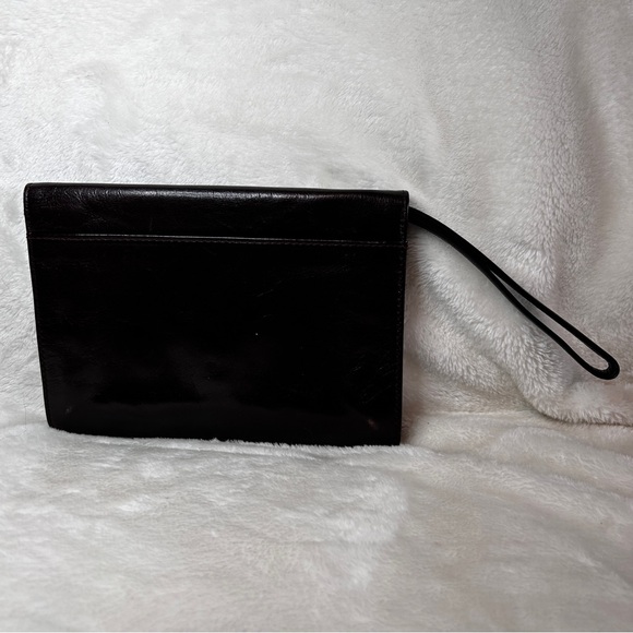 Vintage 70's Pierre Cardin Leather Clutch Purse Wristlet - Picture 3 of 11